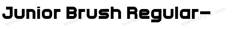 Junior Brush Regular字体转换
